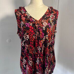 Anne Klein Lightweight Stretch Ruffle Tank Top